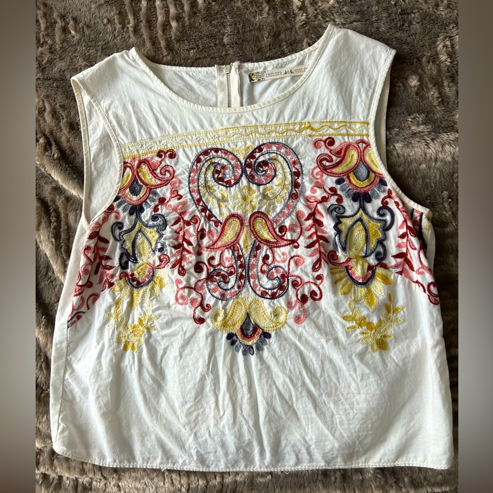 Chelsea & Violet embroidered shirt